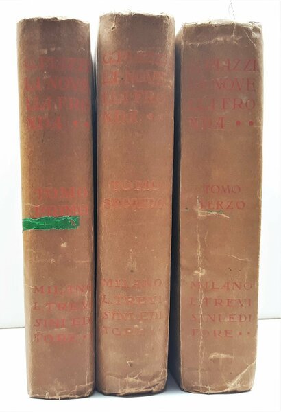 Giovanni Piazzi La Novella Fronda Trevisini 1918 3 vol. 2∞ …