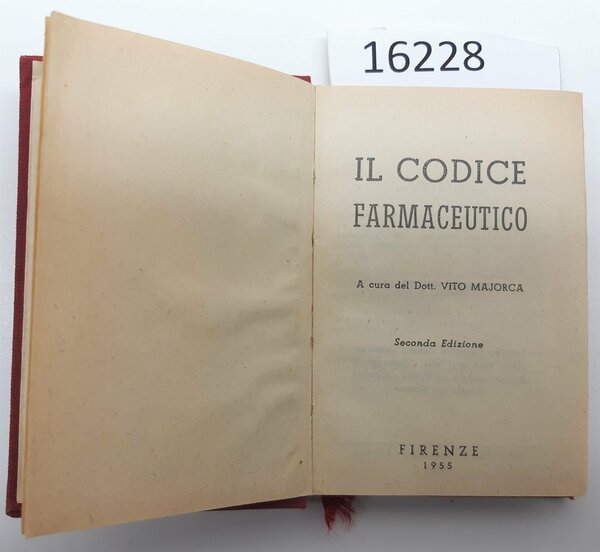 V. Majorca Il Codice Farmaceutico Firenze 1955