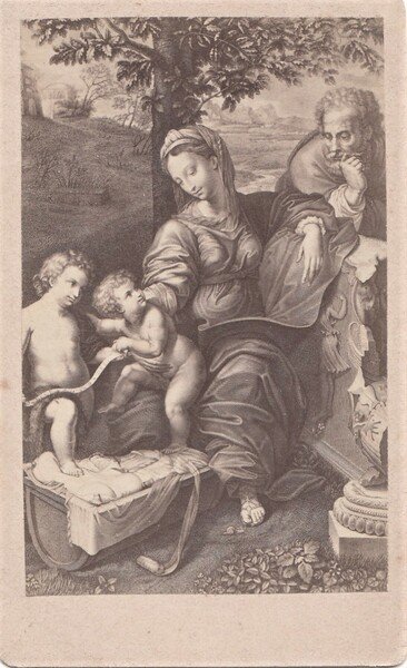 Foto photo cdv La Vierge au lézard by J. Romano …