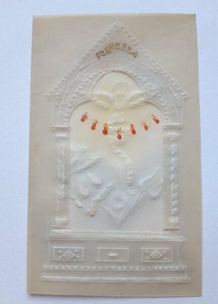 Santino holy card manufatto su traslucido Sacro cuore di Gesù …