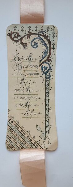 Santino segnalibro manufatto holy card con preghiera in latino 1930 …