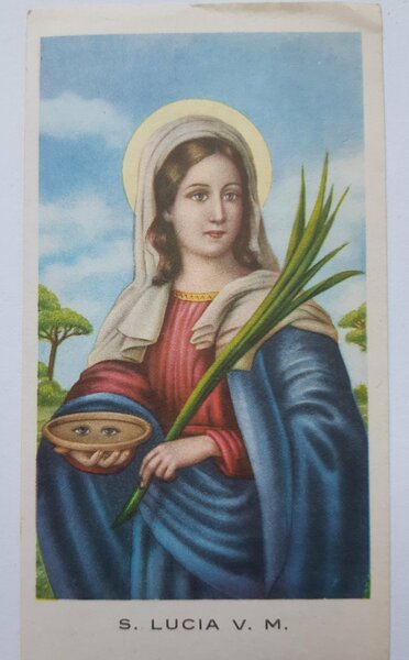 Santino holy card Santa Lucia V. M. Ed. G.mi 12