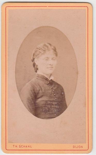 Foto photo gentildonna in posa by Th. Schahl Dijon cdv …