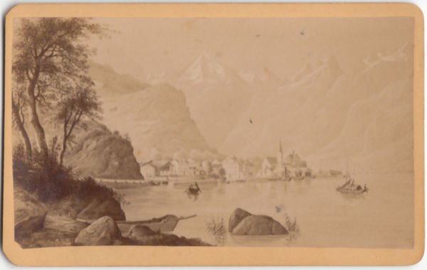 Foto photo Lago di Fluelen Svizzera by Anonimo cdv 1880 …
