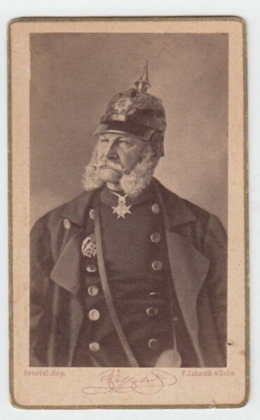 Foto photo cdv Guglielmo I Imperatore di Germania e Re …