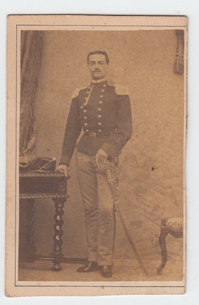 Foto photo cdv ufficiale Cavalleria Reggimento Lancieri 1860 by F. …