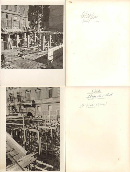Bernini Bristol Hotel-Roma-13 fotografie originali 1940 fasi di costruzione
