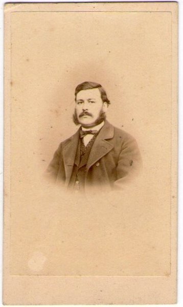 Foto photo gentiluomo con baffi by Anonimo cdv 1880 c.a.