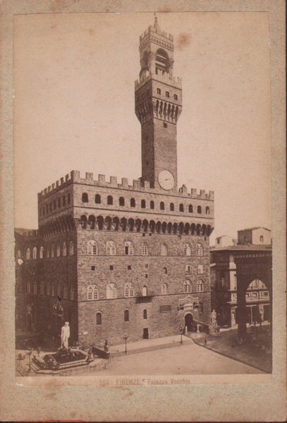 Foto photo cabinet card Firenze Palazzo Vecchio by anonimo 1880 …