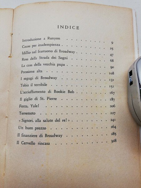 Damon Runyon Idillio nella fragore di Broadway Longanesi 1949