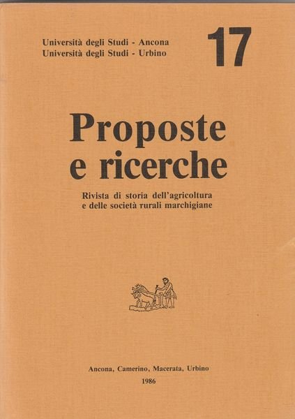 Storia locale Proposte e ricerche numero 17 1986