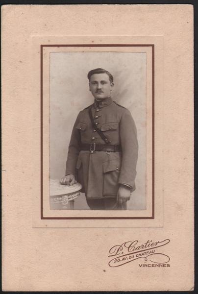 Foto photo cabinet militare francese 1° B. by P. Cartier …