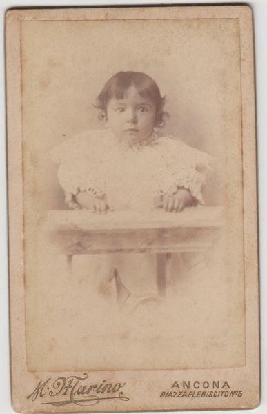 foto photo cdv bambino in posa by M. di Marino …