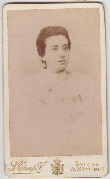 foto photo cdv giovane gentildonna in posa by A. Vidau …