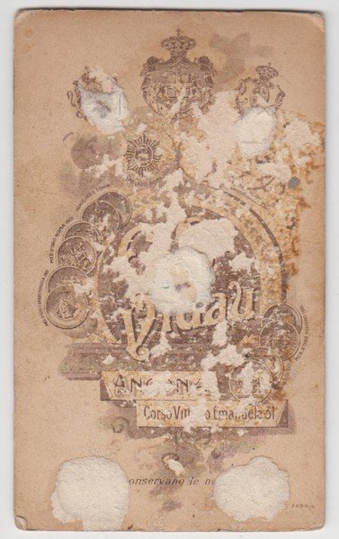 foto photo cdv bambino in posa by A. Vidau Ancona …