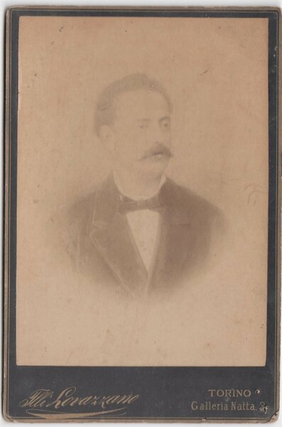 foto photo albumina cabinet card gentiluomo in posa by Lovazzano …