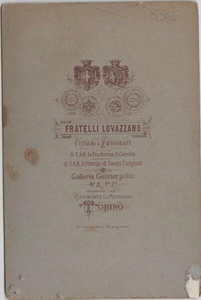 foto photo albumina cabinet card gentiluomo in posa by Lovazzano …