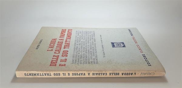 Elvio Casali L'acqua delle caldaie a vapore e il suo …