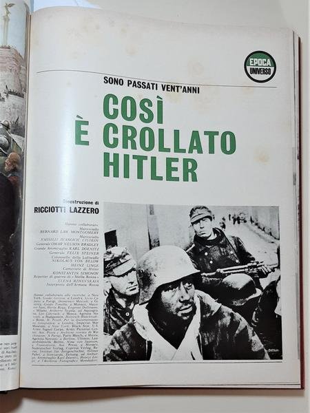 Raccolta dei seguenti inserti di Epoca anni 1960