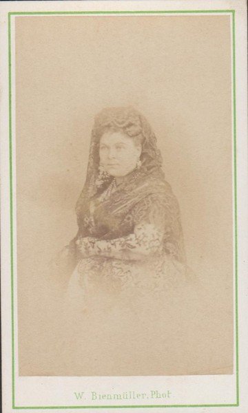 foto photo cdv gentildonna con velo in pizzo by W. …