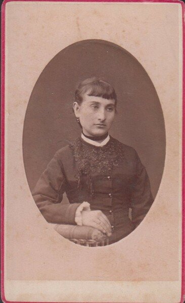 Foto photo cdv gentildonna in ovale by Ettore Fabretti Macerata …