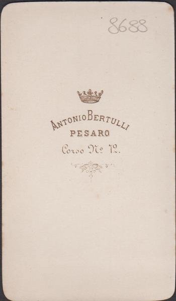 Foto photo cdv gentildonna in ovale by Antonio Bertulli Pesaro …