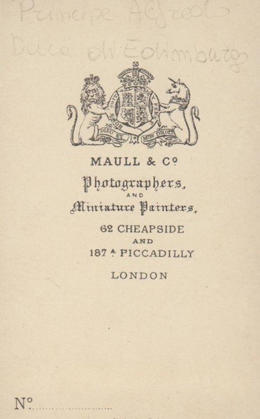 Foto photo cdv Alfredo Alfredo di Sassonia-Coburgo-Gotha by Maull & …