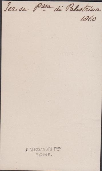 foto photo cdv albumina Teresa Barberini Colonna Orsini Principessa di …