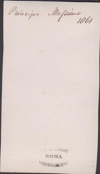 Foto photo cdv albumina Vittorio Emanuele Camillo IX Principe Massimo …