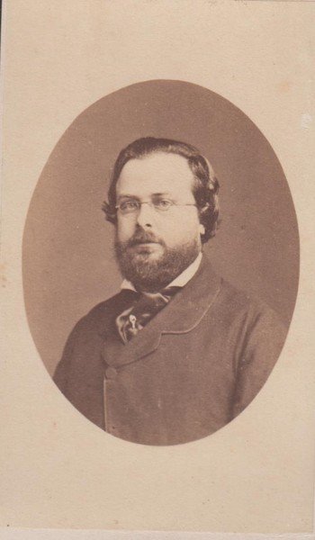 Foto photo cdv albumina Odo Russel diplomatico inglese D'Alessandri 1860