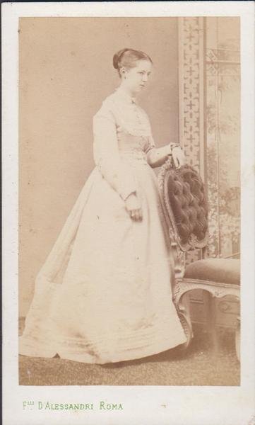 Foto photo cdv albumina principessa Carlotta Scotti Mattei 1868 F.lli …