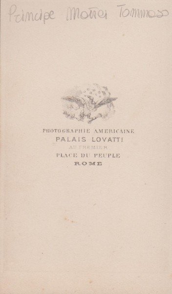 Foto photo cdv albumina principe Tommaso Antici Mattei Photograph. Americaine …