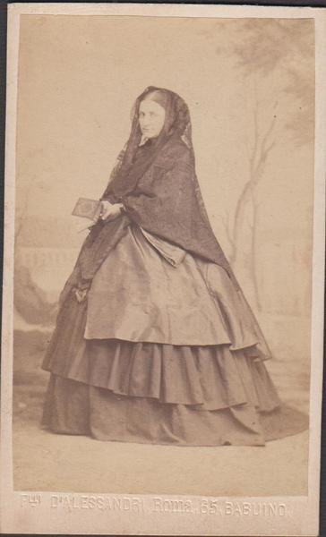 Foto photo cdv albumina Principessa Cassandra Luci Poniatowski by F.lli …