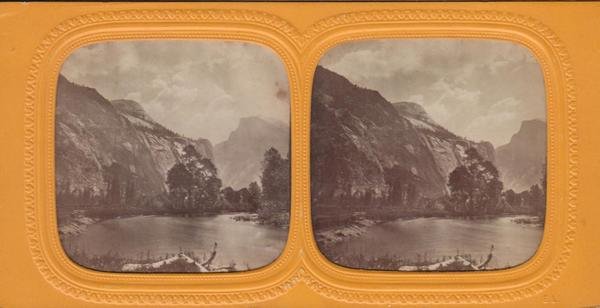 Foto photo stereoscopica stereoview Yosemite Valley California 1880 c.a.