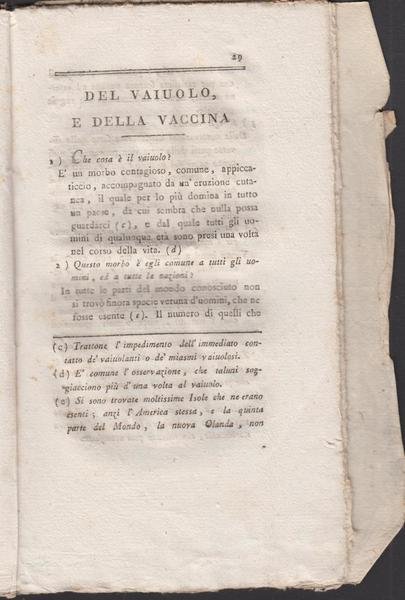 Vaccini Gautieri Istruzione al popolo sulla vaccina Novara G. Rasario …
