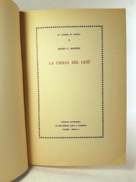 Renzo U. Montini La chiesa del Ges˘ 1956 Napoli