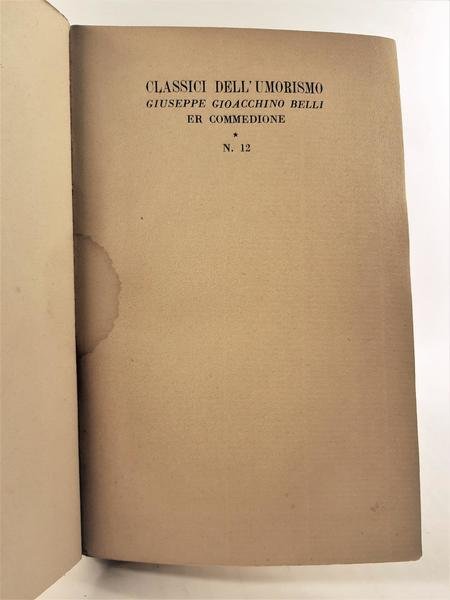 Belli Er commedione Colombo 1∞ edizione 1944