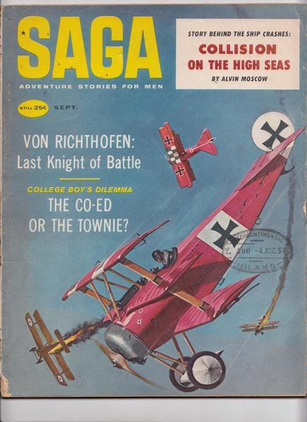 Saga Adventure Stories For Men Von Richthofen 4 Agosto 1959