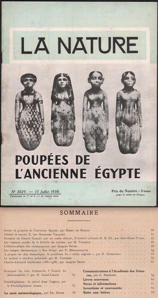 Invenzioni-La Nature-Luglio-Poupees De L'ancienne Egipte-1938-N.3029--L632