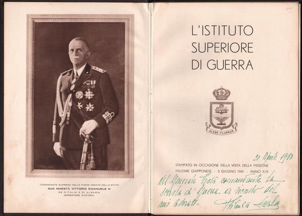 Guerra-L'istituto Superiore Di Guerra-Illustrato-C. Ranotti Torino-1941