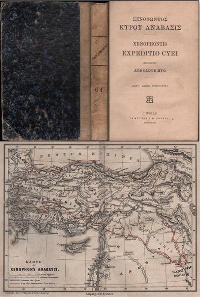 Xenophontis-Expeditio Cyri-Lipdiae 1899-Con Una Mappa-Autore-Wagner