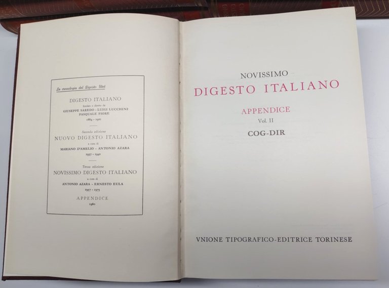 A. Azzara E. Eula Novissimo digesto italiano UTET 1957-1973 21 …