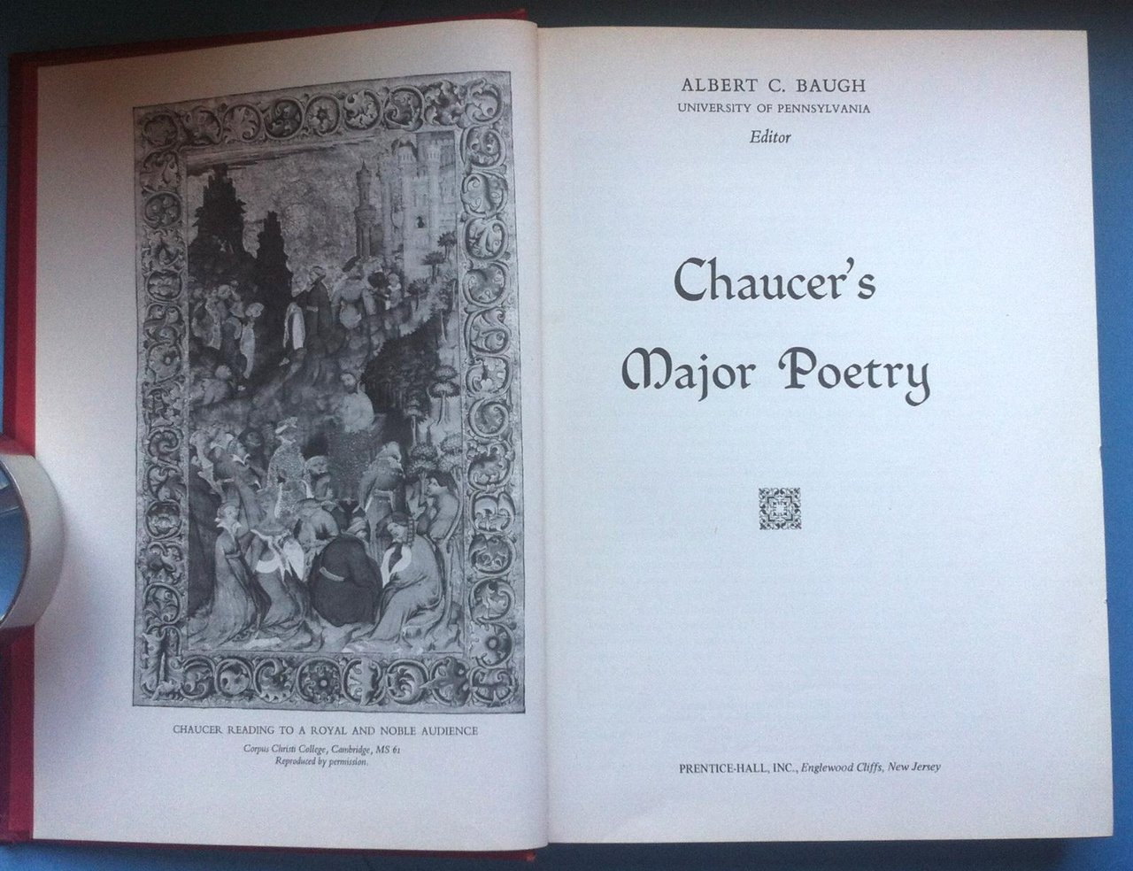 A. C. Baugh-Chaucer's Major Poetry-Prentice-Hall Inc. 1963-L3587