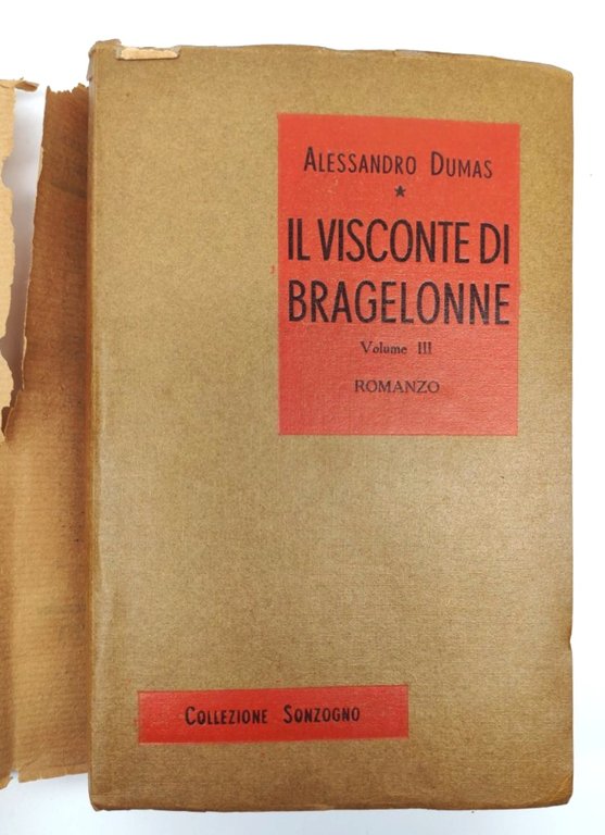 A. Dumas Il visconte di Bargellone 4 volumi Sonzogno ristampa …
