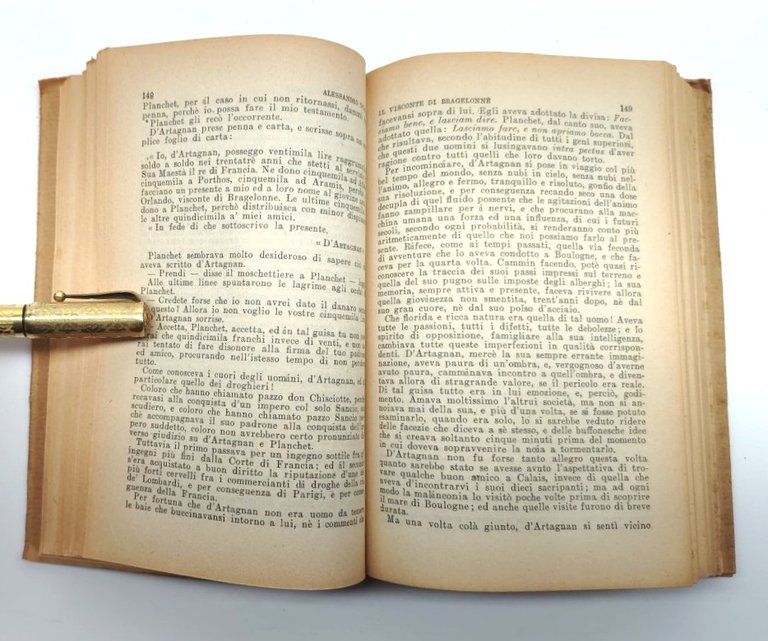 A. Dumas Il visconte di Bargellone 4 volumi Sonzogno ristampa …