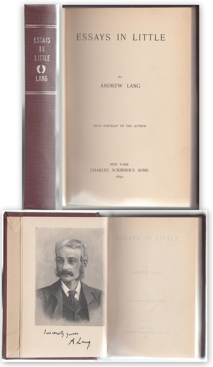 A. Lang- Essays In Little -New York 1891-L3646