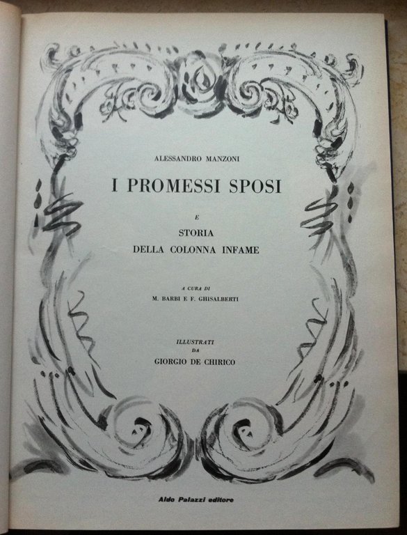 A. Manzoni-I Promessi Sposi Illustrati Da Giorgio De Chirico 1964-L2884