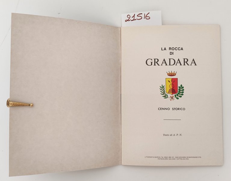 A. P. N. La Rocca di Gradara cenno storico Senza …