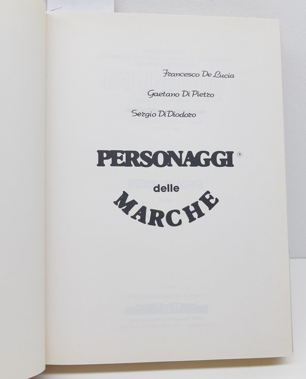 Aa.Vv. Personaggi delle Marche D'Arcangelo editore 1988 | Immagine Gallery 3