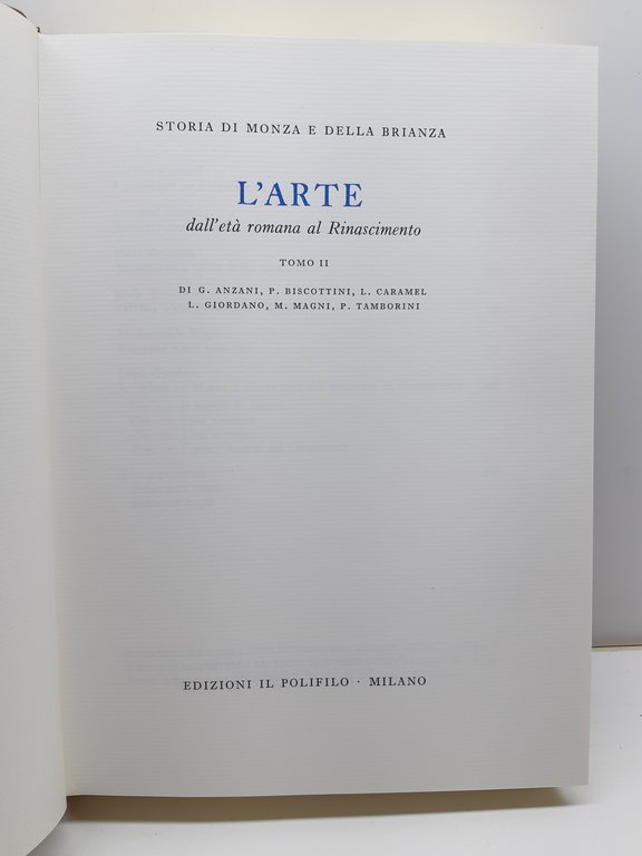 Aa. Vv. Storia di Monza e della Brianza L'arte dall'et‡ …